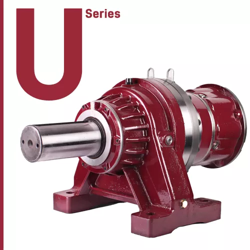 Foot-mounted durable planetary gearbox for heavy-duty industrial power transmission.