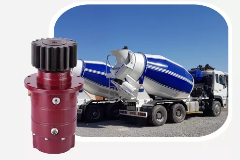 Industrial gearboxes for cement mixers, delivering high torque and reliable mixing performance in heavy-duty applications.