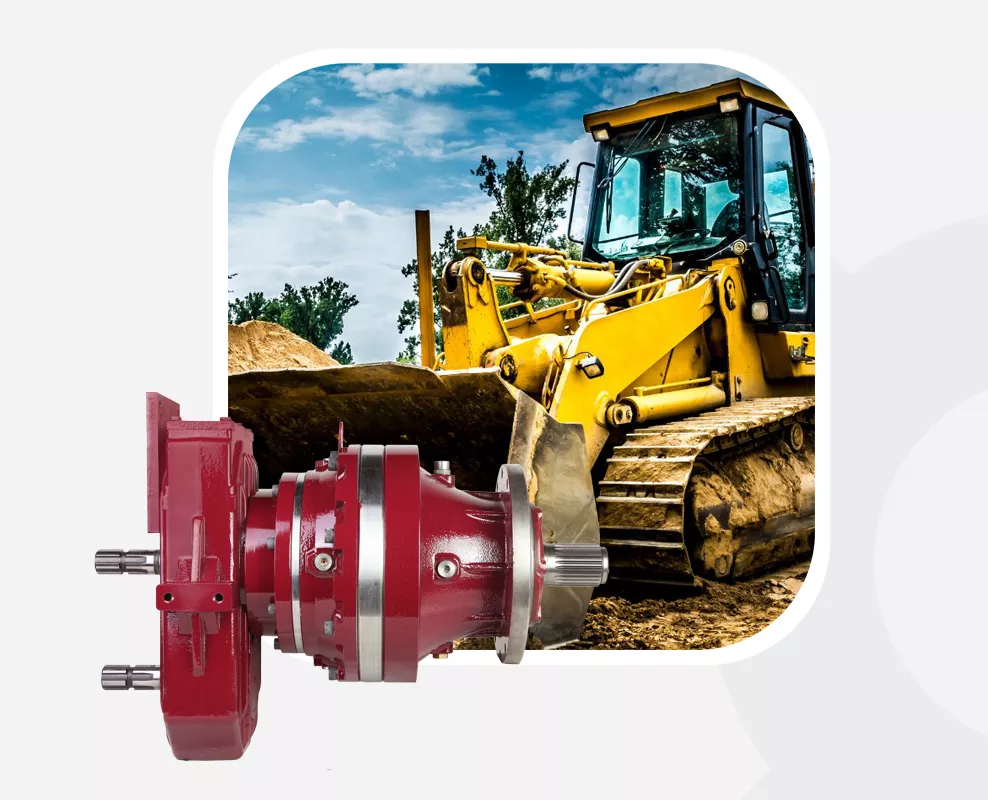 Industrial gearbox used in dozers