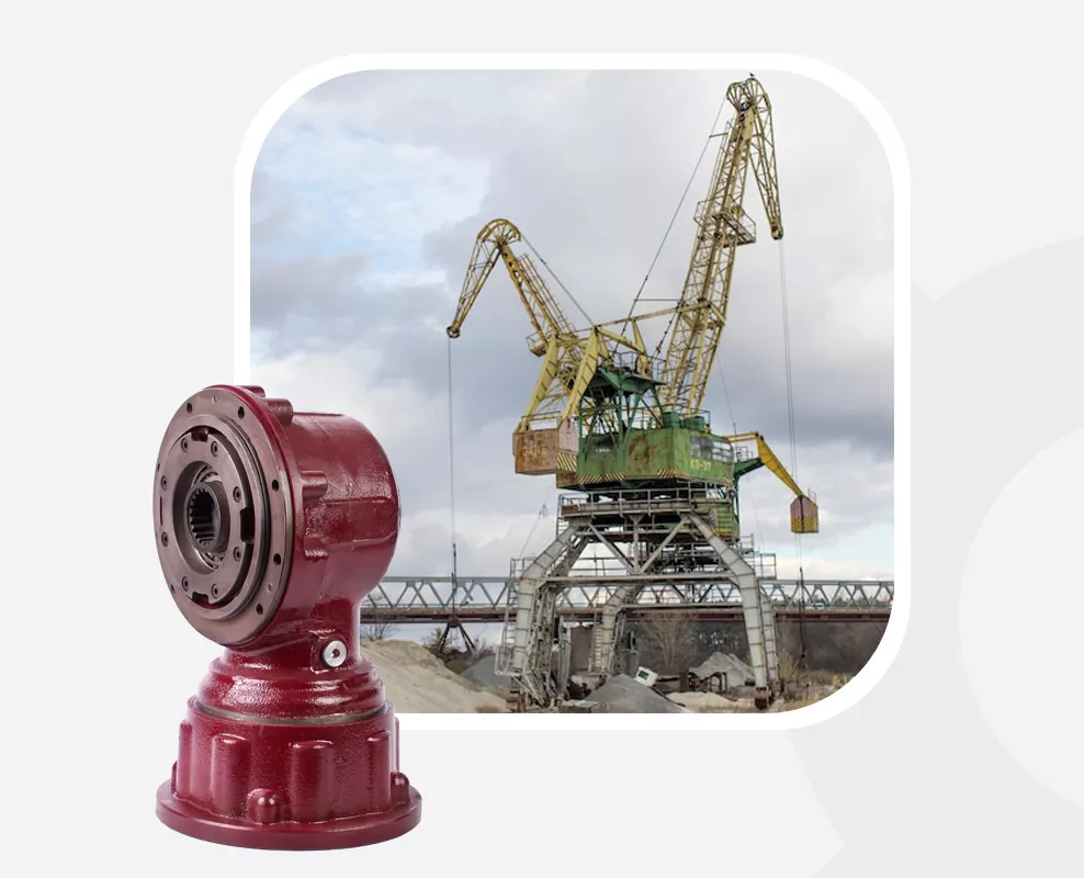 Industrial gearbox used in hoists and winches