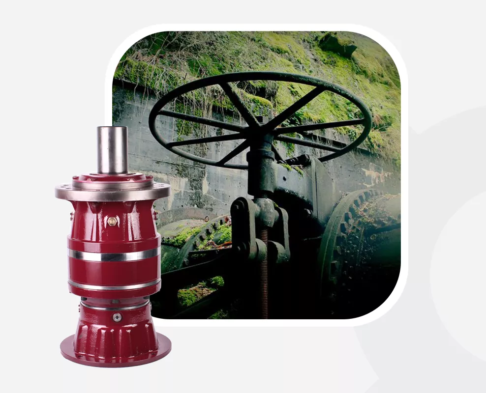 Industrial gearbox used in pumps