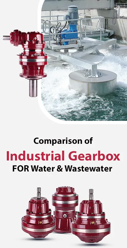 Comparison of industrial gearbox for water & wastewater
