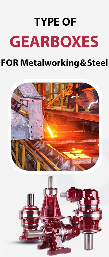 Type of gearbox for Metalworking & Steel