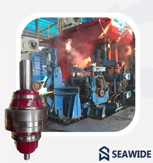 gearbox for rolling mill in steel metalworking